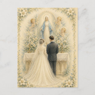 Carte Postale Notre-Dame de Grâce Bénédictions de mariage cathol