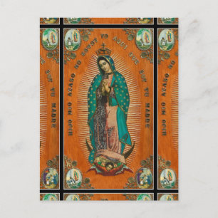 CARTE POSTALE NOTRE DAME DE GUADALUPE PRIE POUR NOUS