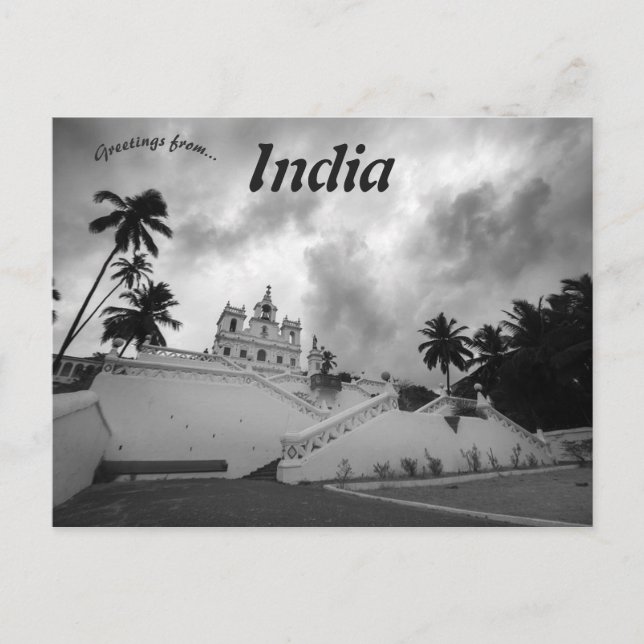 Carte Postale Notre Dame de l'Immaculée Conception Goa India (Devant)