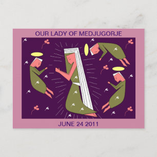 CARTE POSTALE NOTRE DAME DE MEDJUGORJE 24 JUIN 2011