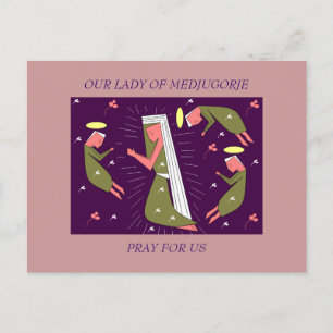 Carte Postale Notre-Dame de Medjugorje Priez pour nous
