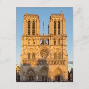 Carte Postale Notre Dame de Paris à l'Heure d'or - Paris, France