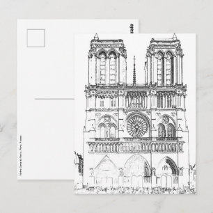 Carte Postale Notre Dame de Paris - Paris, France
