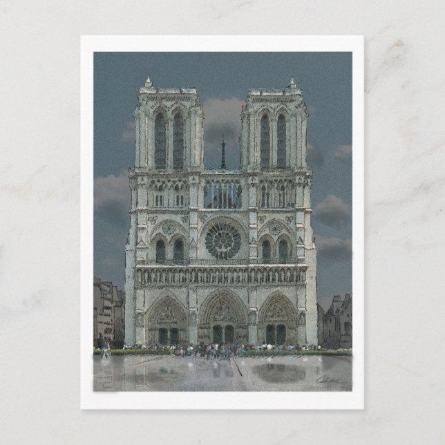 Carte postale Notre Dame Facture (Devant)