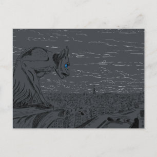 Carte Postale Notre Dame Gargoyle