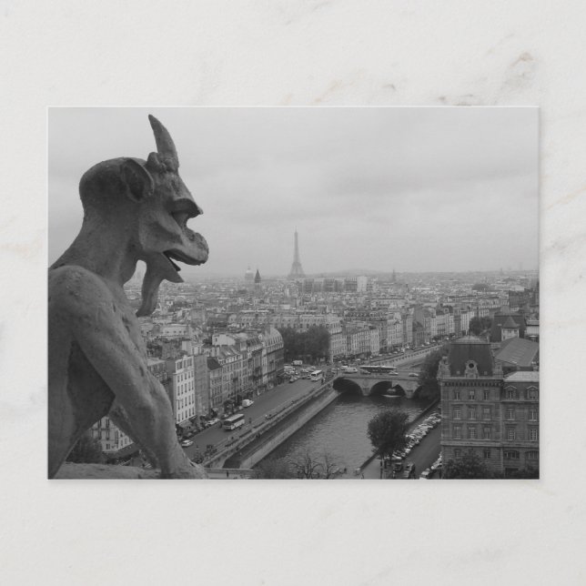 Carte Postale Notre Dame Gargoyle (Devant)