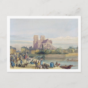 Carte Postale Notre Dame, Paris (avec papier)