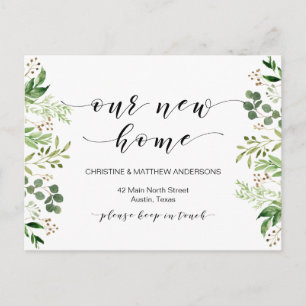 Carte Postale Notre maison de rêve, Verdure, Faire-part mobile