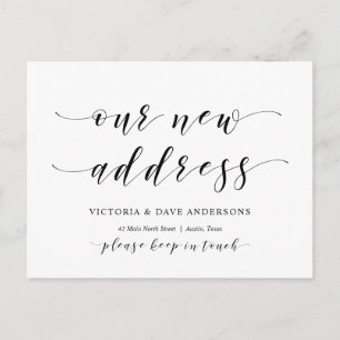 Carte Postale Notre nouvelle adresse de la maison, Faire-part mo