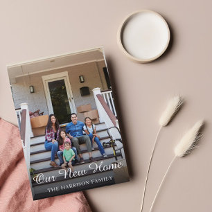 Carte Postale Notre nouvelle adresse Famille Photo Moving Faire-