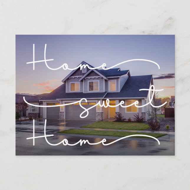 Carte Postale Notre nouvelle maison Photo moderne Moving Faire-p (Devant)