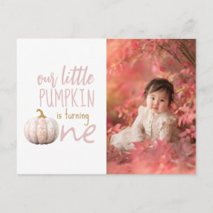 Carte Postale Notre Petit Citrouille 1er Anniversaire