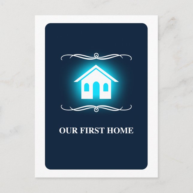 Carte Postale notre première maison (mod home) (Devant)