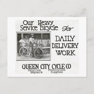 Carte Postale Notre Vélo Service Lourd - Vintage Americana