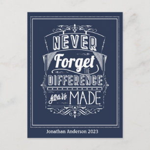 Carte Postale N'oubliez jamais la différence que vous avez faite