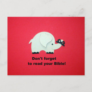 Carte Postale N'oubliez pas de lire votre Bible !