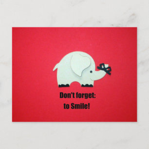 Carte Postale N'oubliez pas de sourire !