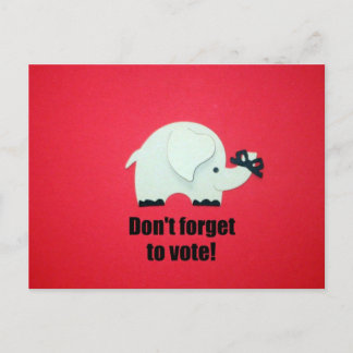 Carte Postale N'oubliez pas de voter !