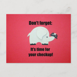 Carte Postale N'oubliez pas : Il est temps de faire votre check-