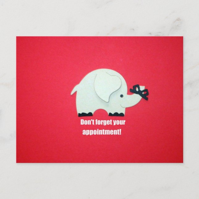 Carte Postale N'oubliez pas votre rendez-vous ! (Devant)