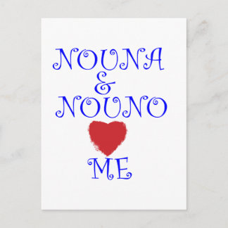 CARTE POSTALE NOUNA AND NOUNO LOVE ME