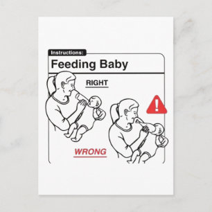 Carte Postale Nourrir bébé