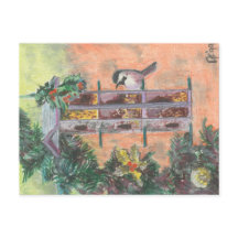 Carte postale Nourrir Birdie Holiday