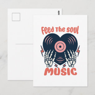 Carte Postale nourrir la musique de l'âme