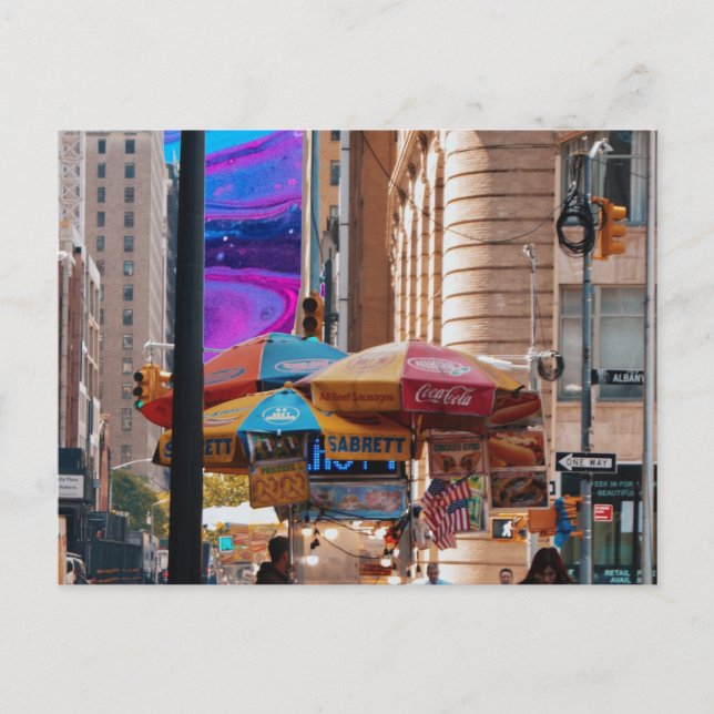 Carte Postale nourriture de rue (Devant)