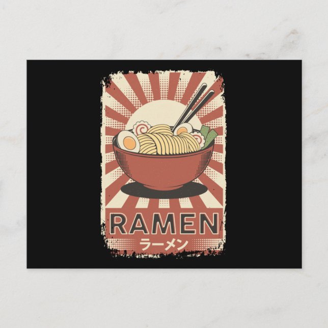 Carte Postale Nourriture japonaise parfaite Ramen | Ramen Lover (Devant)