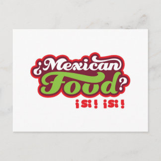 CARTE POSTALE NOURRITURE MEXICAINE