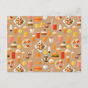 Carte Postale Nourriture rapide