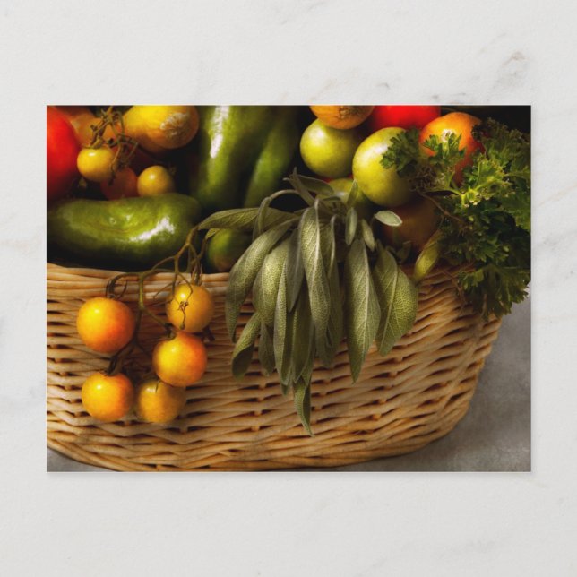 Carte Postale Nourriture - Veggie - Conseils sur les dimensions (Devant)