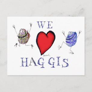 Carte Postale nous aimons haggis
