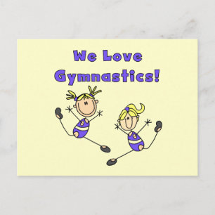 Carte Postale Nous aimons la gymnastique