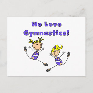 Carte Postale Nous aimons la gymnastique