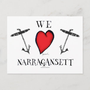 Carte Postale nous aimons narragansett
