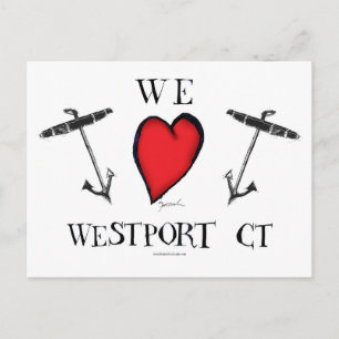 Carte Postale nous aimons westport ct