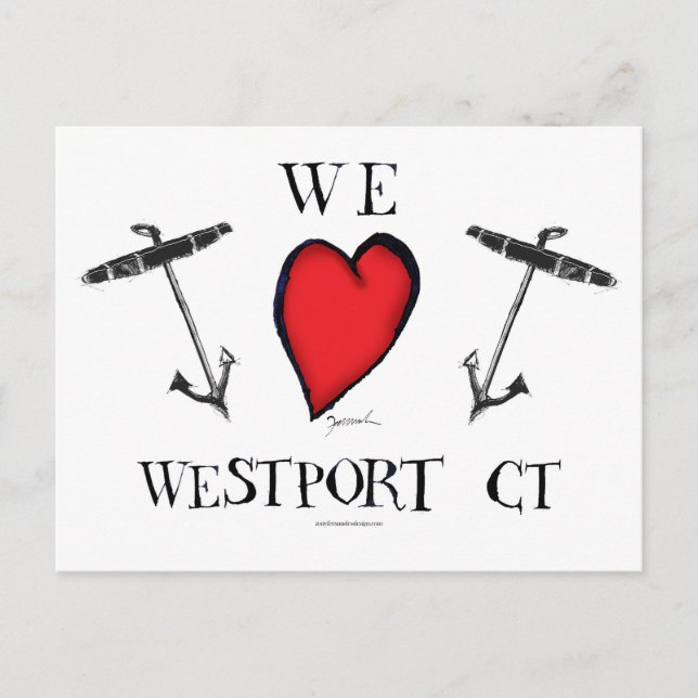 Carte Postale nous aimons westport ct (Devant)