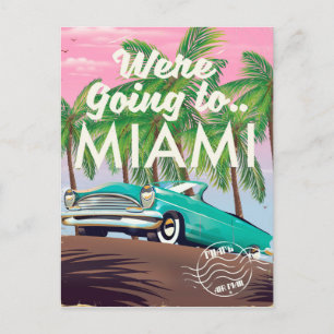 Carte Postale Nous allons à Miami