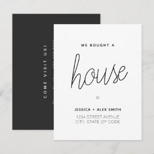 Carte Postale Nous avons acheté une maison Nous avons déménagé D