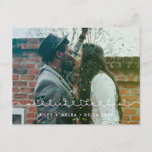 Carte Postale Nous avons attaché le noeud Cute connectant la pol