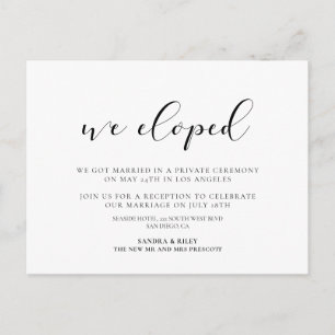 Carte Postale Nous avons choisi Elegant Design faire-part