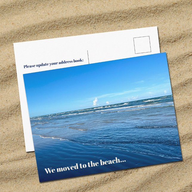Carte Postale Nous Avons Déménagé À La Plage Nouvelle Adresse Do (Créateur téléchargé)