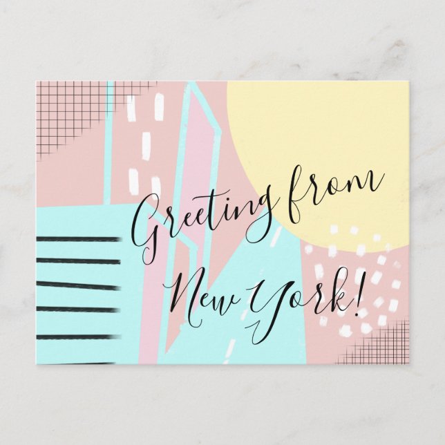 Carte Postale Nous avons déménagé à New York (Devant)