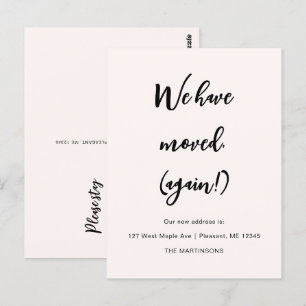 Carte Postale Nous avons déménagé à nouveau drôle Faire-part de 