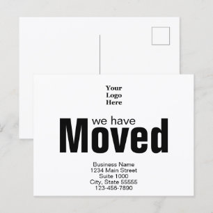 Carte Postale Nous Avons Déménagé Annonce De Déménagement D'entr