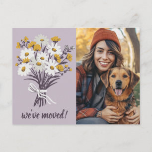 Carte Postale Nous avons déménagé BOUQUET de fleurs sauvages PHO