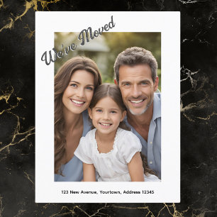 Carte Postale Nous avons déménagé Changement d'adresse pour les 