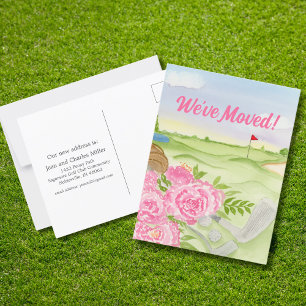 Carte Postale Nous avons déménagé des pivoines sur le terrain de